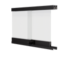 Locking Sliding Door Track Kit for Display Cases – 1/4" Glass or Acrylic – Aluminum - View 5