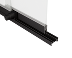 Locking Sliding Door Track Kit for Display Cases – 1/4" Glass or Acrylic – Aluminum - View 7