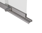 Locking Sliding Door Track Kit for Display Cases – 1/4" Glass or Acrylic – Aluminum - View 3