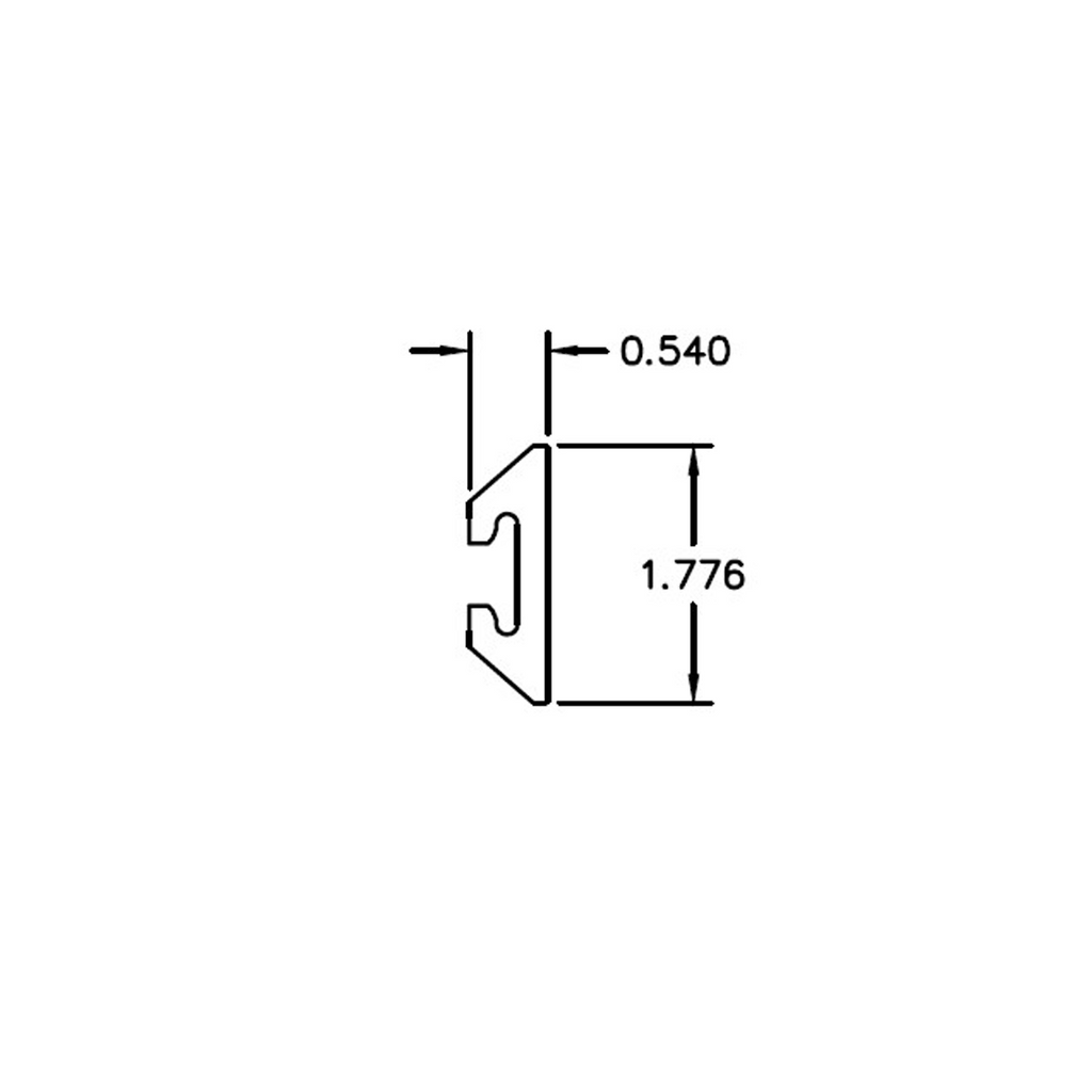 Aluminum L-Track Tie-Down Rail – 6063-T5 - View 2