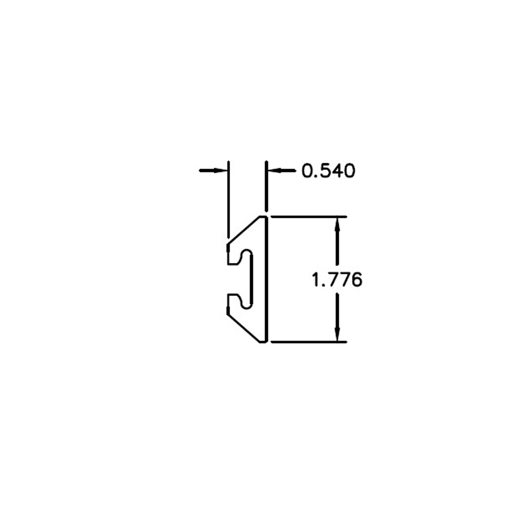 Aluminum L-Track Tie-Down Rail – 6063-T5 - View 2