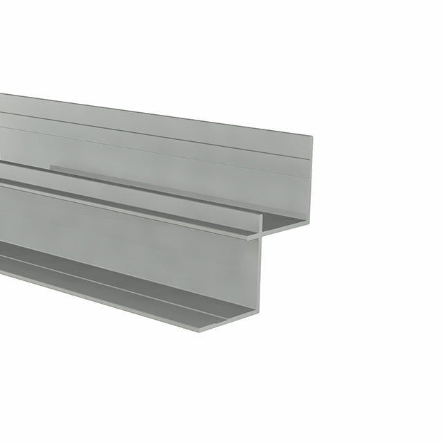 Aluminum Millwork Flanged Inside Corner Trim – 3/16" Reveal – 1" Panel – 6063-T5 - View 1