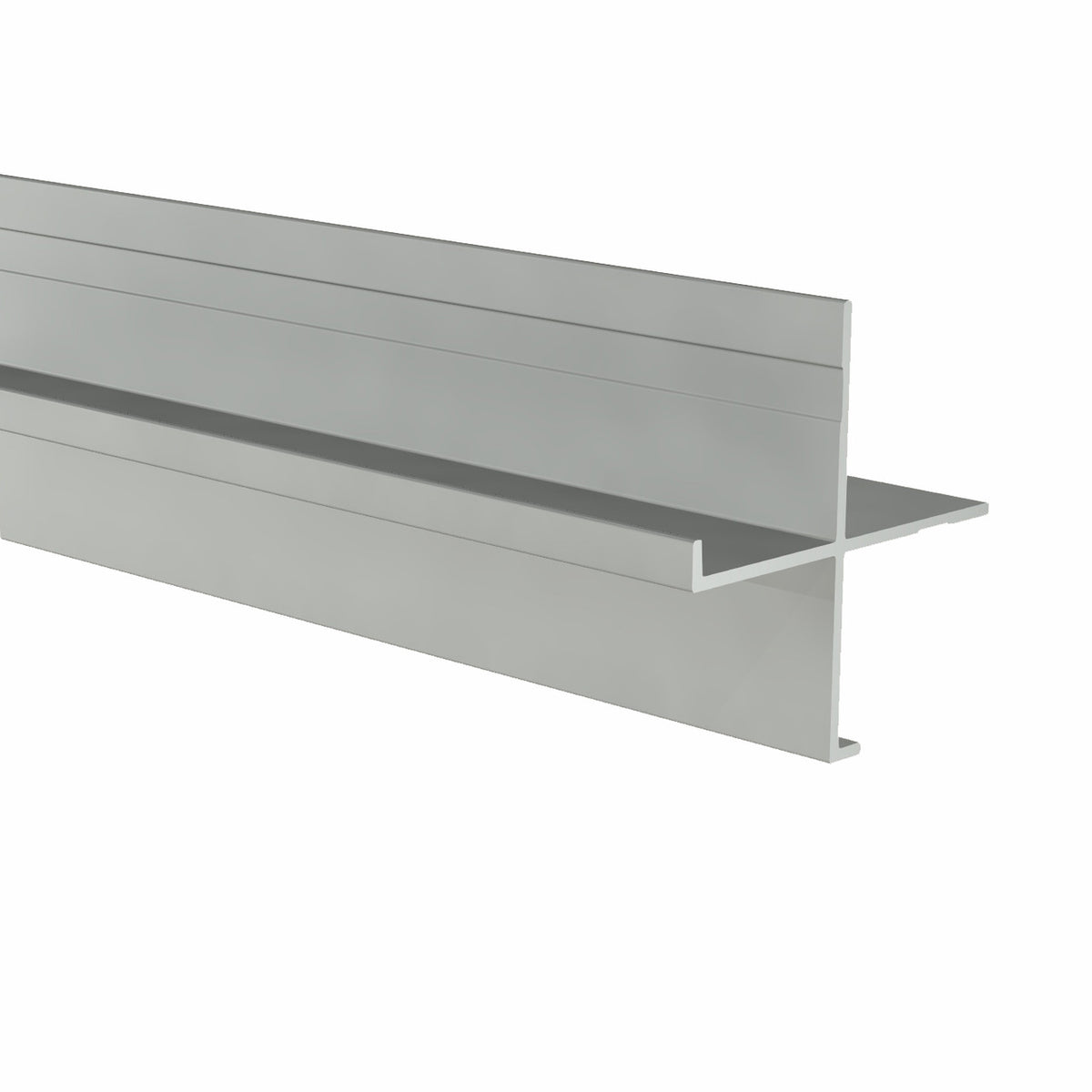 Aluminum Millwork Flanged Outside Corner Trim – 3/16" Reveal – 1" Panel – 6063-T5 - View 1