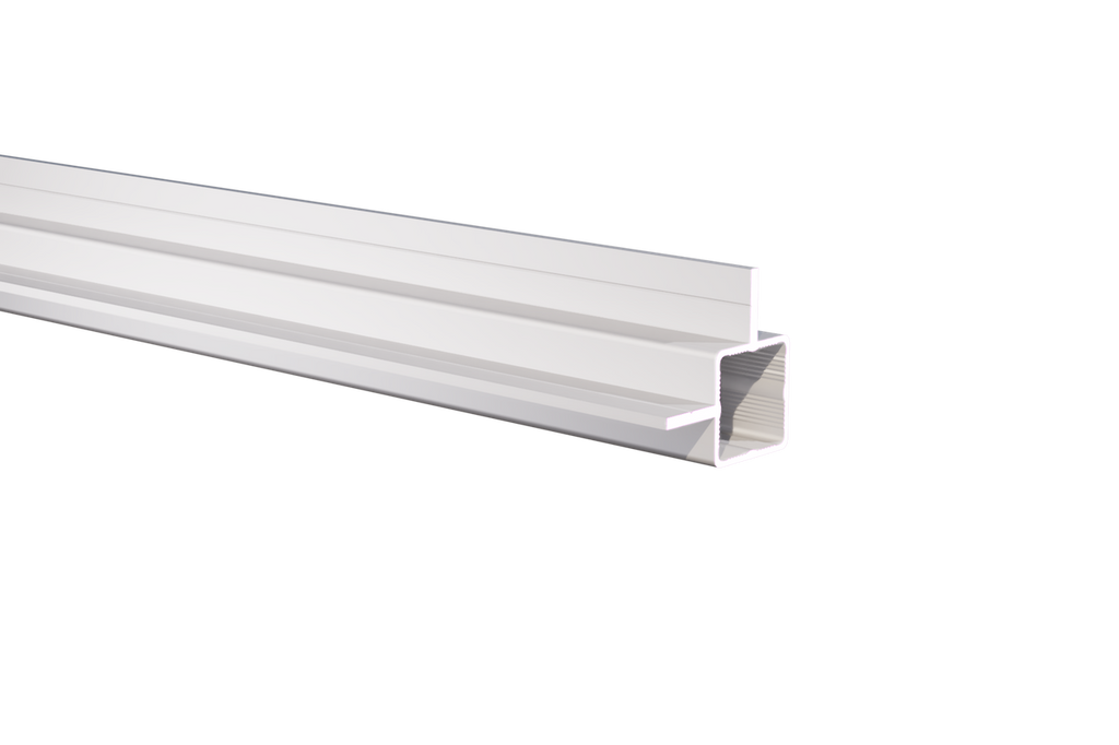 Press Fit Tube – Dual Flange Corner Center – Fits 1" Tube – Fits 7/16" Panel – 5/8" Leg – 6063-T5 - View 2