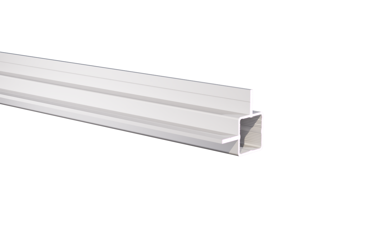 Press Fit Tube – Dual Flange Corner Center – Fits 1" Tube – Fits 7/16" Panel – 5/8" Leg – 6063-T5 - View 2