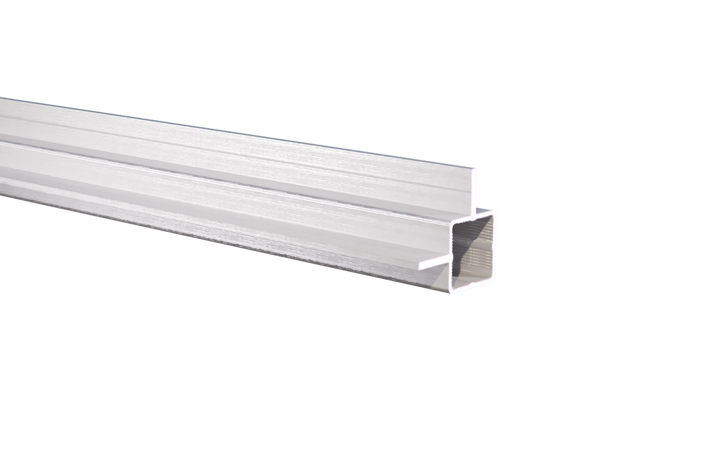 Press Fit Tube – Dual Flange Corner Center – Fits 1" Tube – Fits 7/16" Panel – 5/8" Leg – 6063-T5 - View 1