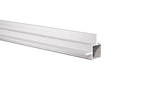 Press Fit Tube – Dual Flange Corner Center – Fits 1" Tube – Fits 7/16" Panel – 5/8" Leg – 6063-T5 - View 1
