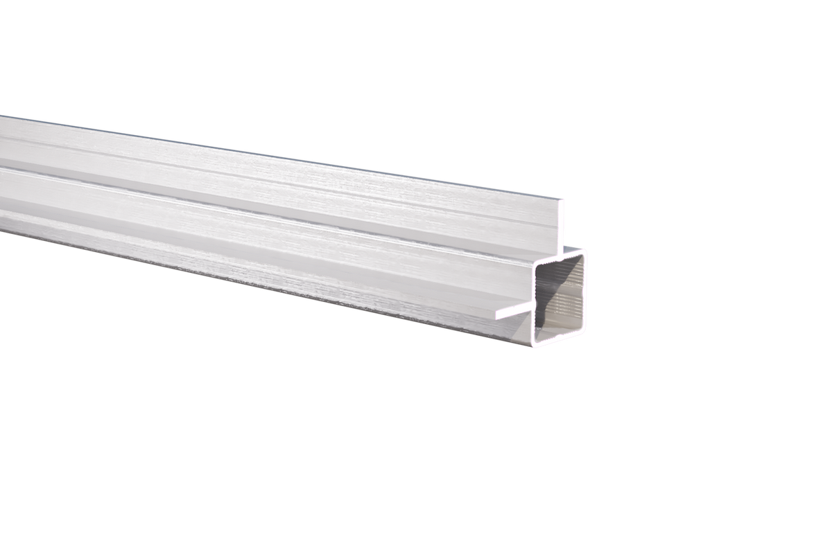 Press Fit Tube – Dual Flange Corner Center – Fits 1" Tube – Fits 7/16" Panel – 5/8" Leg – 6063-T5 - View 1