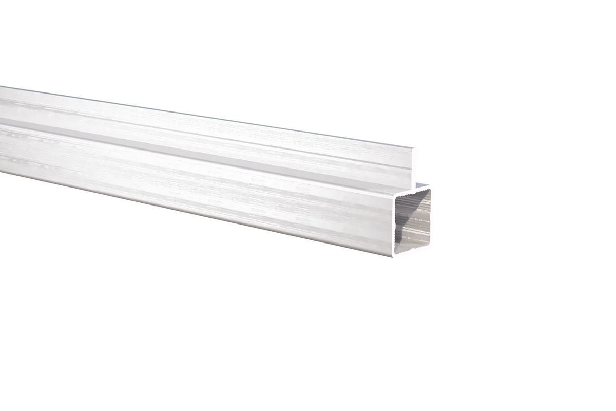 Press Fit Tube – Single Flange Center – Fits 1" Tube – Fits 1/4" Panel – 5/8" Leg – 6063-T5 - View 1