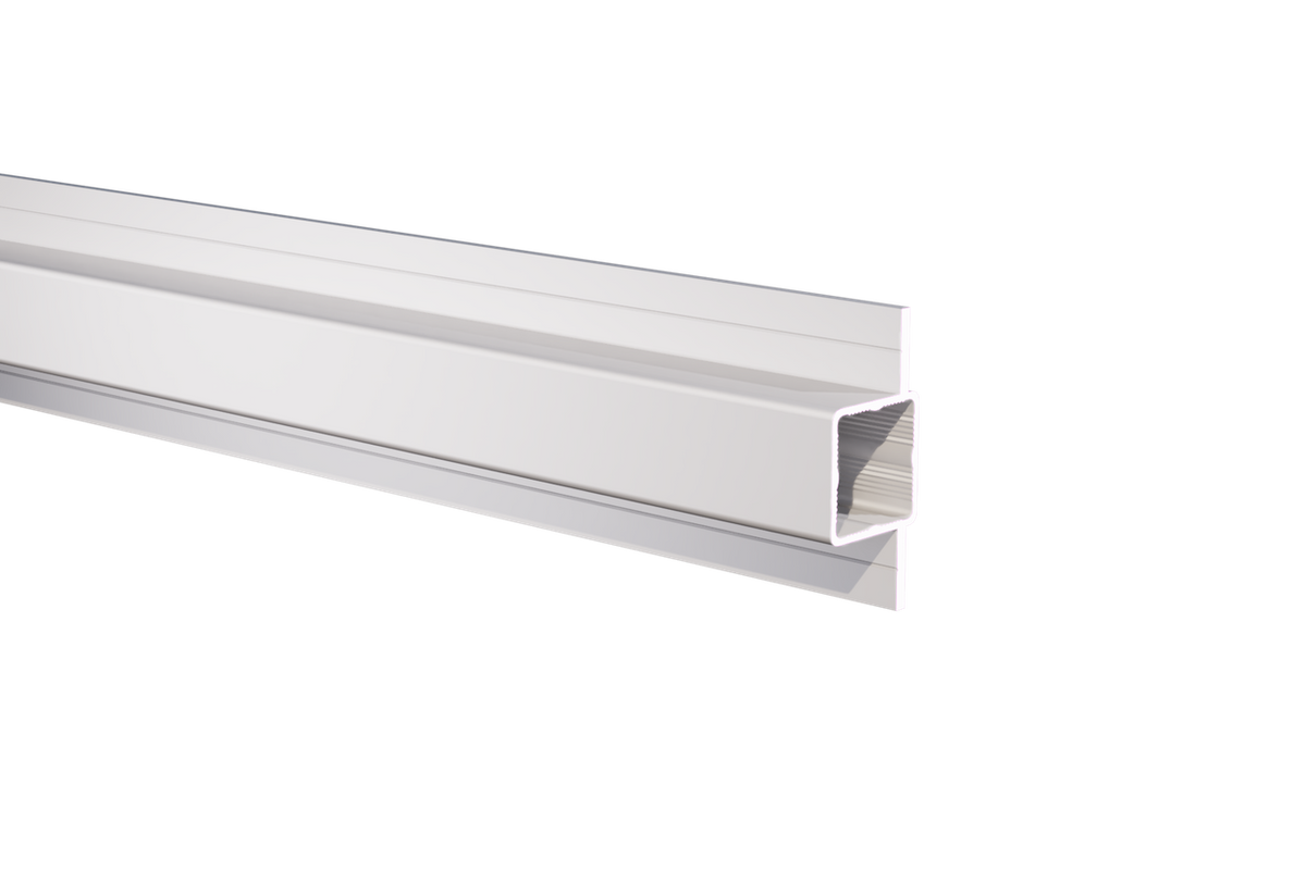 Press Fit Tube – Dual Flange Edge – Fits 1" Tube – Fits 3/4" Panel – 5/8" Leg – 6063-T5 - View 2