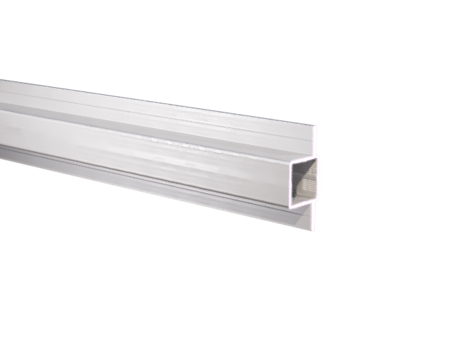 Press Fit Tube – Dual Flange Edge – Fits 1" Tube – Fits 3/4" Panel – 5/8" Leg – 6063-T5 - View 1
