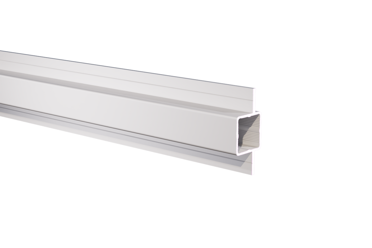 Press Fit Tube – Dual Flange Offset – Fits 1" Tube – Fits 1/4" Panel – 5/8" Leg – 6063-T - View 2