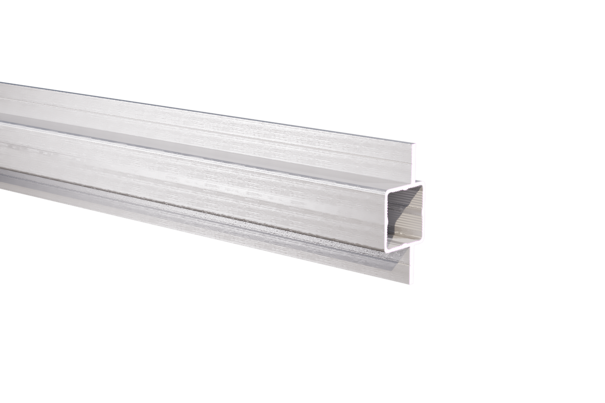 Press Fit Tube – Dual Flange Offset – Fits 1" Tube – Fits 1/4" Panel – 5/8" Leg – 6063-T - View 1