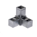 Press Fit Tube 3-Way Corner Connector - View 1