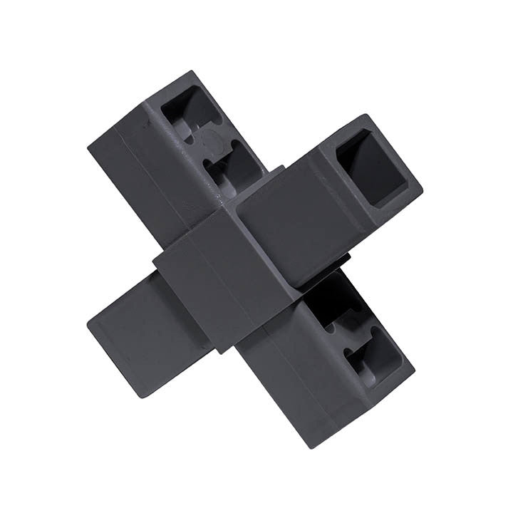 Press Fit Tube 4-Way Cross Connector - View 1