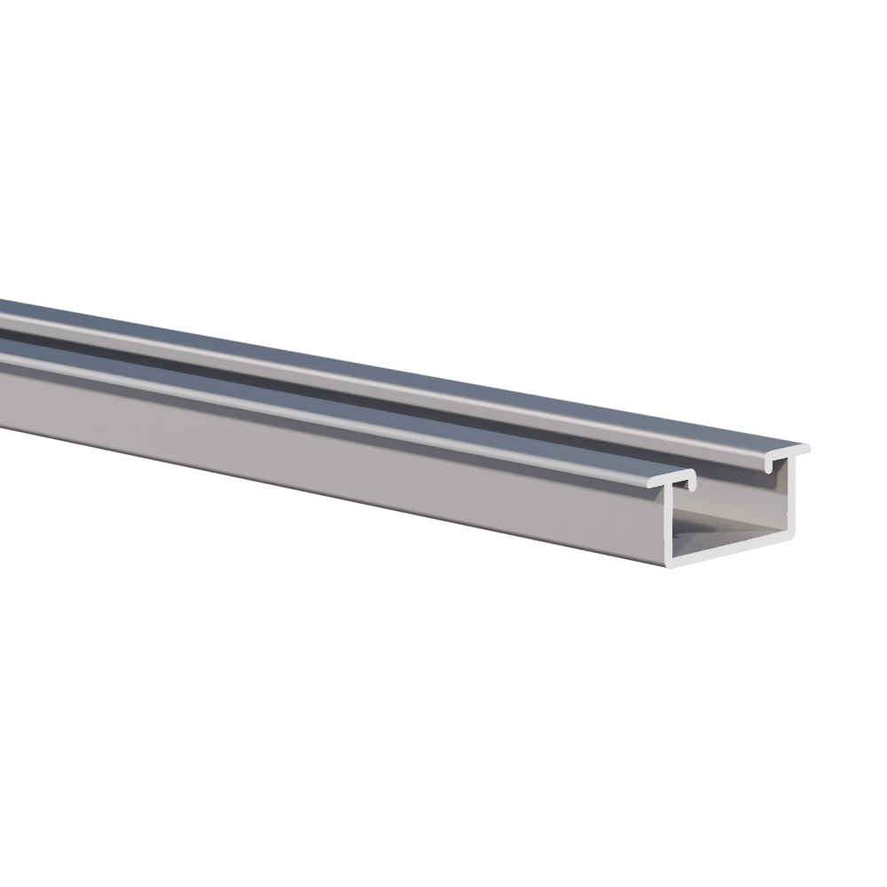 Aluminum Recessed Mini Strut Channel – 7/16" Channel – 6063-T5 - View 3