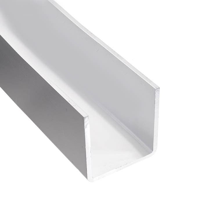 Aluminum Radiused U Channel 2" x 2" x 1/8" – Fits 1-3/4" – 1/8" Radius – 6063-T5 - View 1