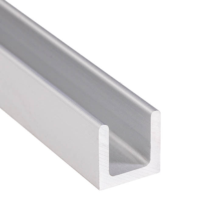 Aluminum Radiused U Channel 3/4" x 3/4" x 1/8" – Fits 1/2" – 1/8" Radius – 6063-T5 - View 1