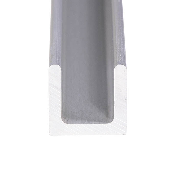Aluminum Radiused U Channel 3/4" x 3/4" x 1/8" – Fits 1/2" – 1/8" Radius – 6063-T5 - View 2