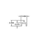 Economy Slide Track Single Drop-In Base – 6063-T5 - View 4