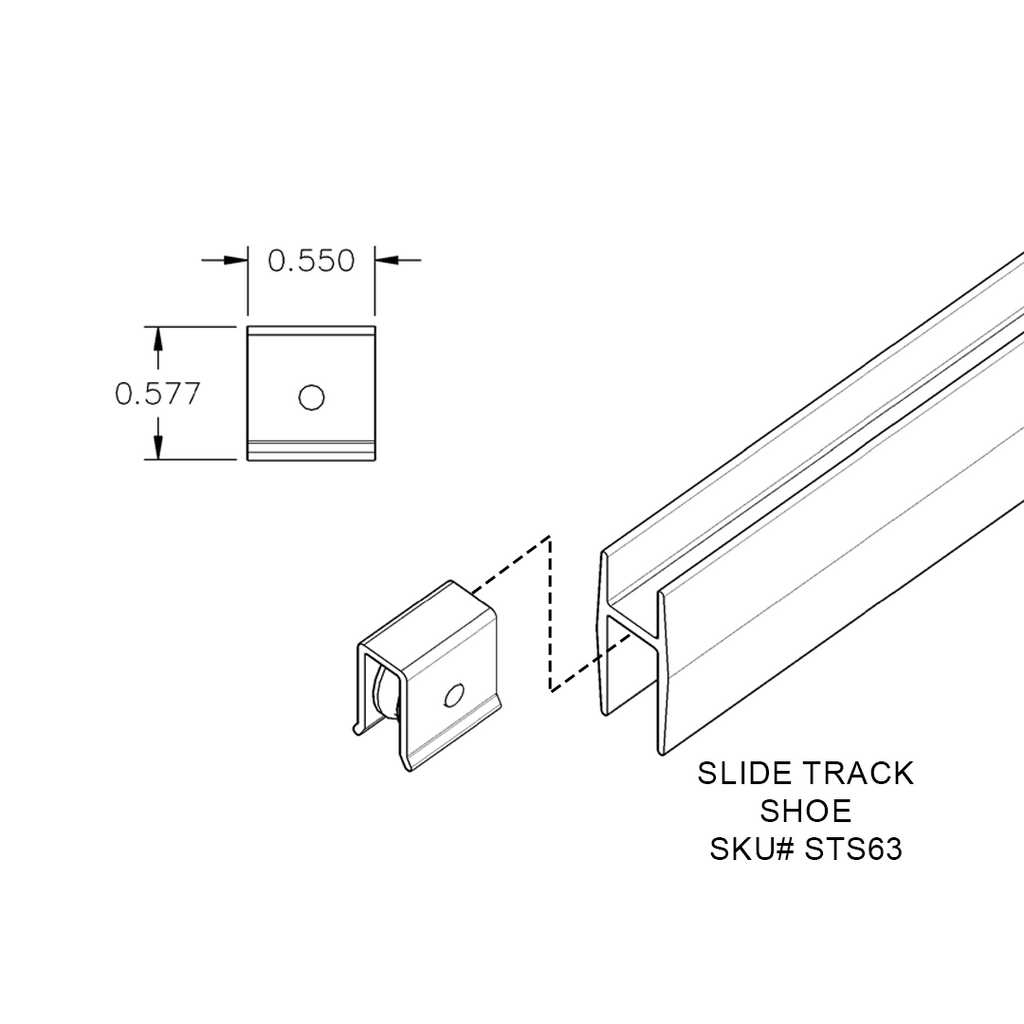 Economy Slide Track Steel Roller - View 3