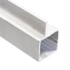 Press Fit Tube – Single Flange Offset – Fits 1" Tube – Fits 1/4" Panel – 5/8" Leg – 6063-T5 - View 1