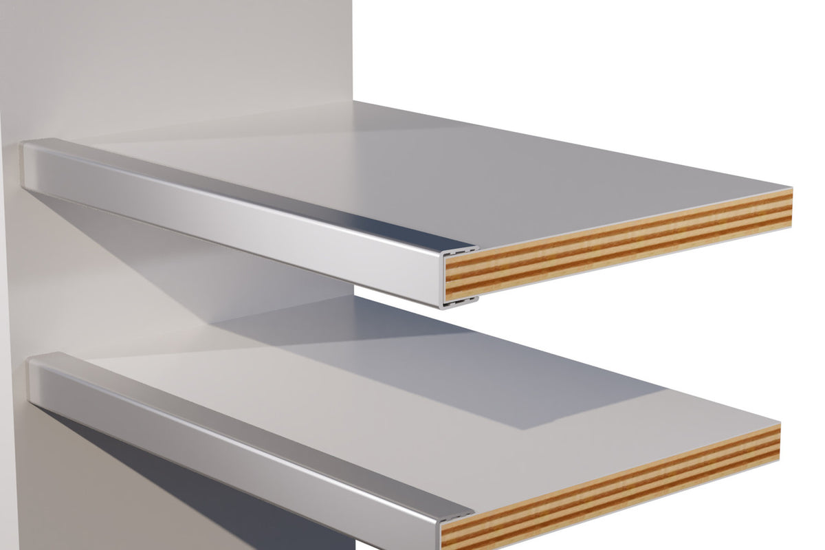 Aluminum Shelf Stiffener – Smooth Profile – 6063-T5 - View 2