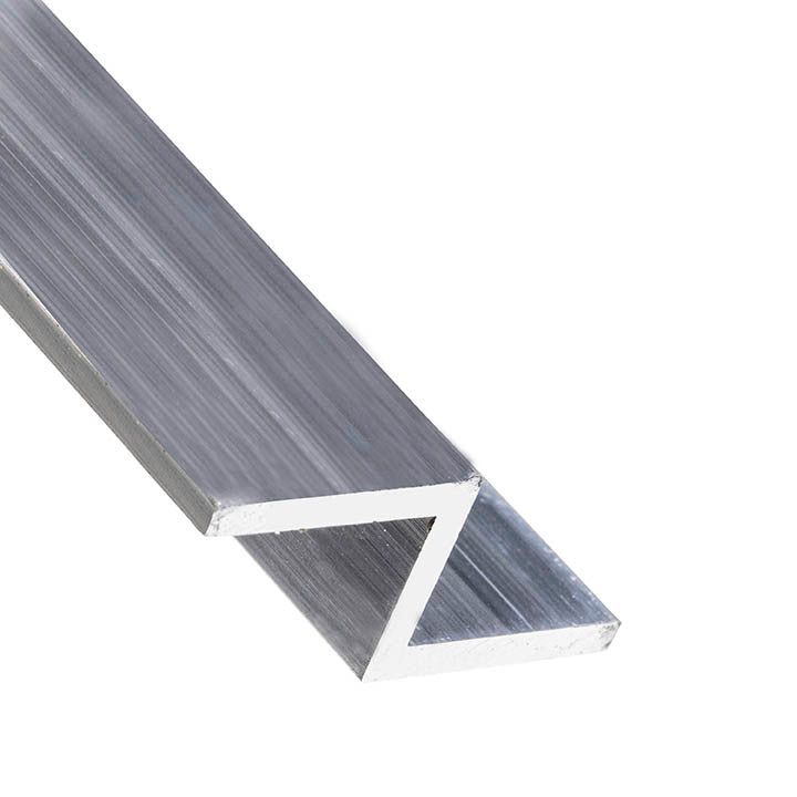 Aluminum Z Bar 3/4" x 5/8" x 1/8" – 6061-T6 - View 1