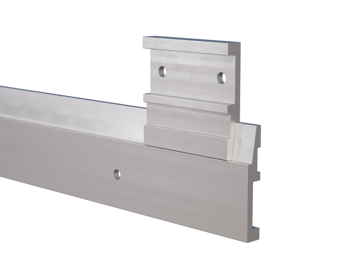 Panel Cleat® Aluminum Z Clip – XL – 2.5" Clip – 6063-T5 - View 2