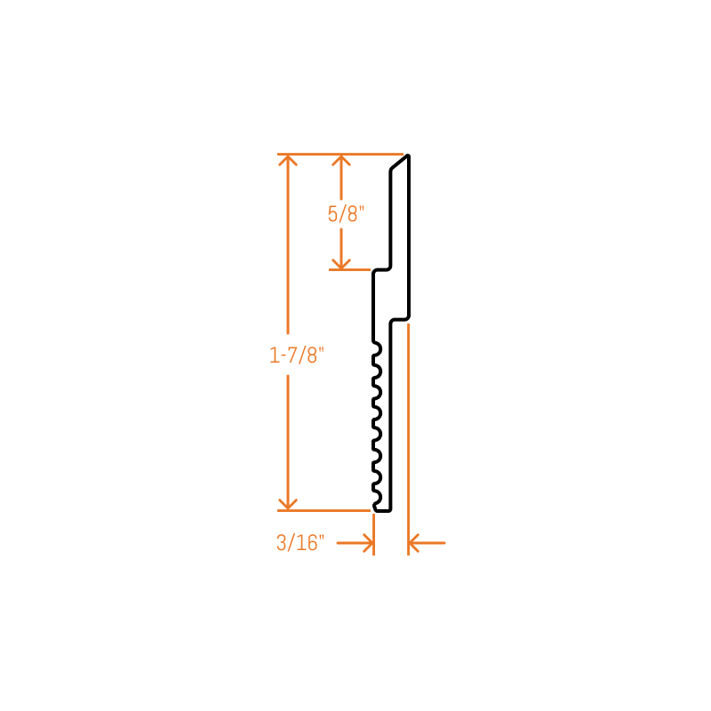 Panel Cleat® Aluminum Z Clip – MF625 – 1.5" Clip – 6063-T5 - View 5