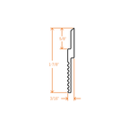 Panel Cleat® Aluminum Z Clip – MF625 – 1.5" Clip – 6063-T5 - View 5