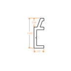 Panel Cleat® Aluminum Panel Rail – Williamsburg – 6063-T5 - View 5