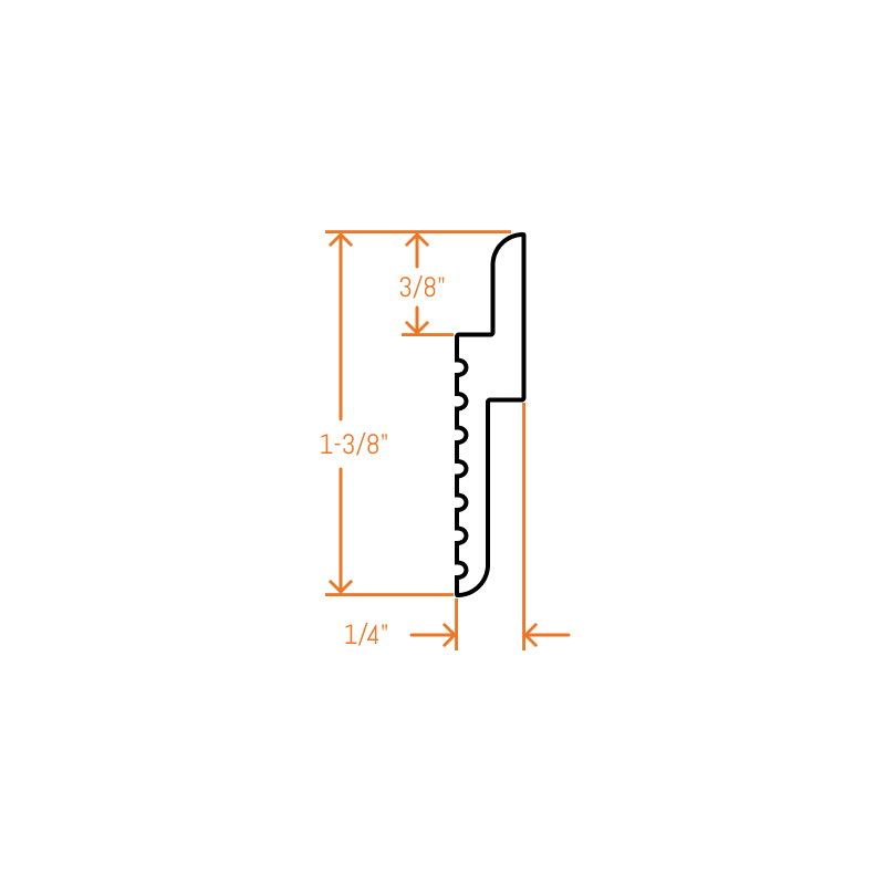 Panel Cleat® Aluminum Z Clip – MF375 – 2" Clip – 6063-T5 - View 4