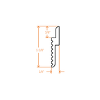 Panel Cleat® Aluminum Z Clip – MF375 – 2" Clip – 6063-T5 - View 4