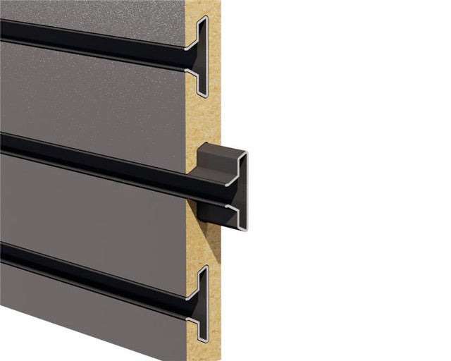 Aluminum Slatwall Insert – Angled – 6063-T5 - View 2