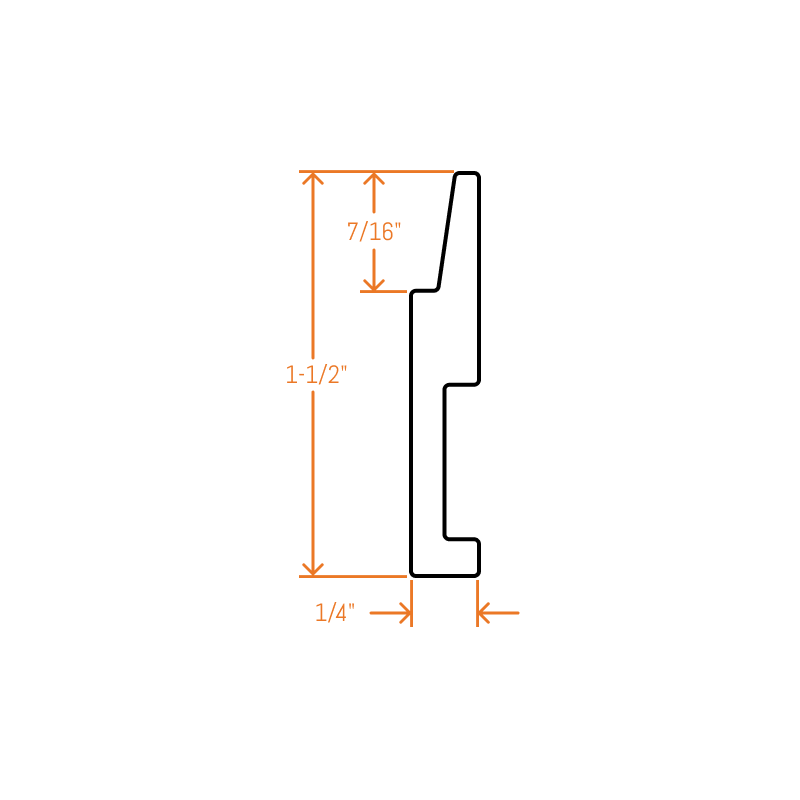 Panel Cleat® Aluminum Z Clip – HD Lite – 2.5" Clip – 6063-T5 - View 4