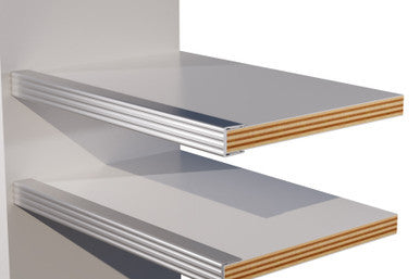 Aluminum Shelf Stiffener – Scalloped Profile – 6063-T5 - View 2