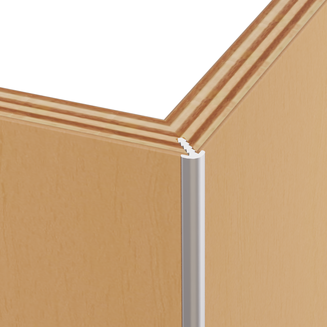 Aluminum Corner Bead Edge Trim – Covers 3/16" – 3/16" Radius – 6063-T5 - View 1