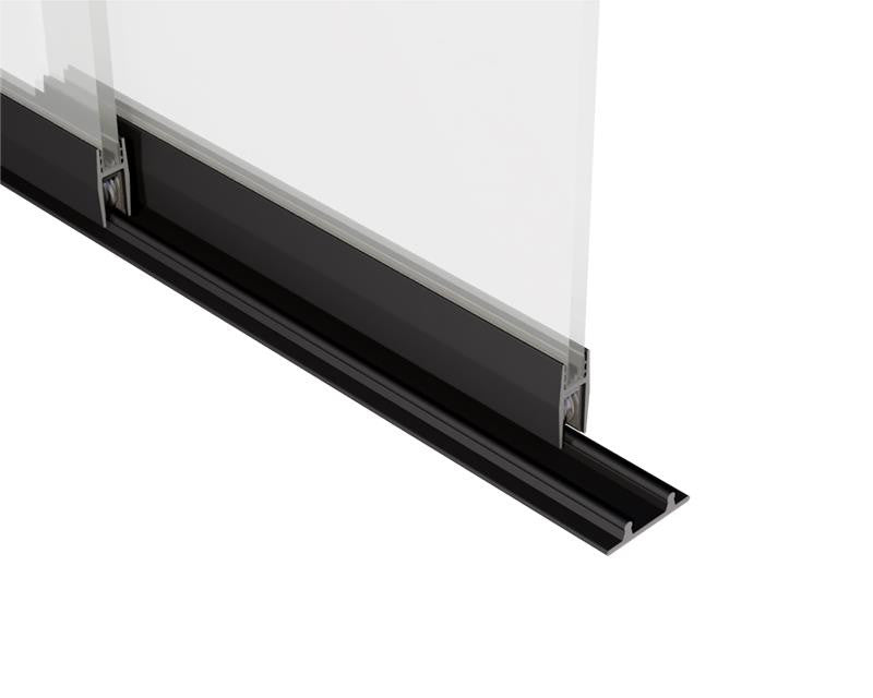 Economy Sliding Cabinet Door Track Kit – 1/4" Glass or Acrylic – Aluminum - View 7