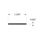 Aluminum Flat Bar Edge Trim – Covers 1-1/4" – 1/16" Thick – 6063-T5 - View 4