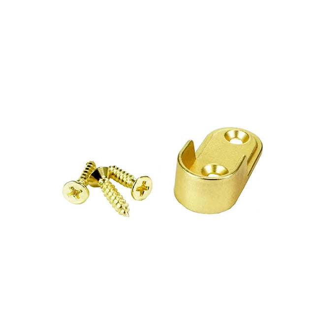 Aluminum Closet Rod Bracket – Oval – Open – 6063-T5