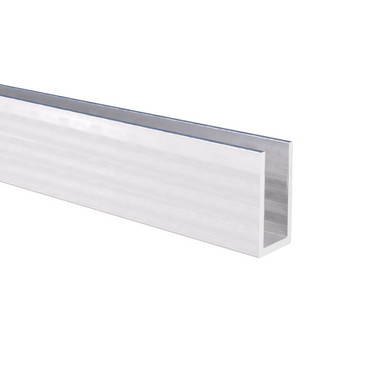 Aluminum U Channel 1" x 2" x 1/8" – Fits 3/4" – 6063-T5 - View 1