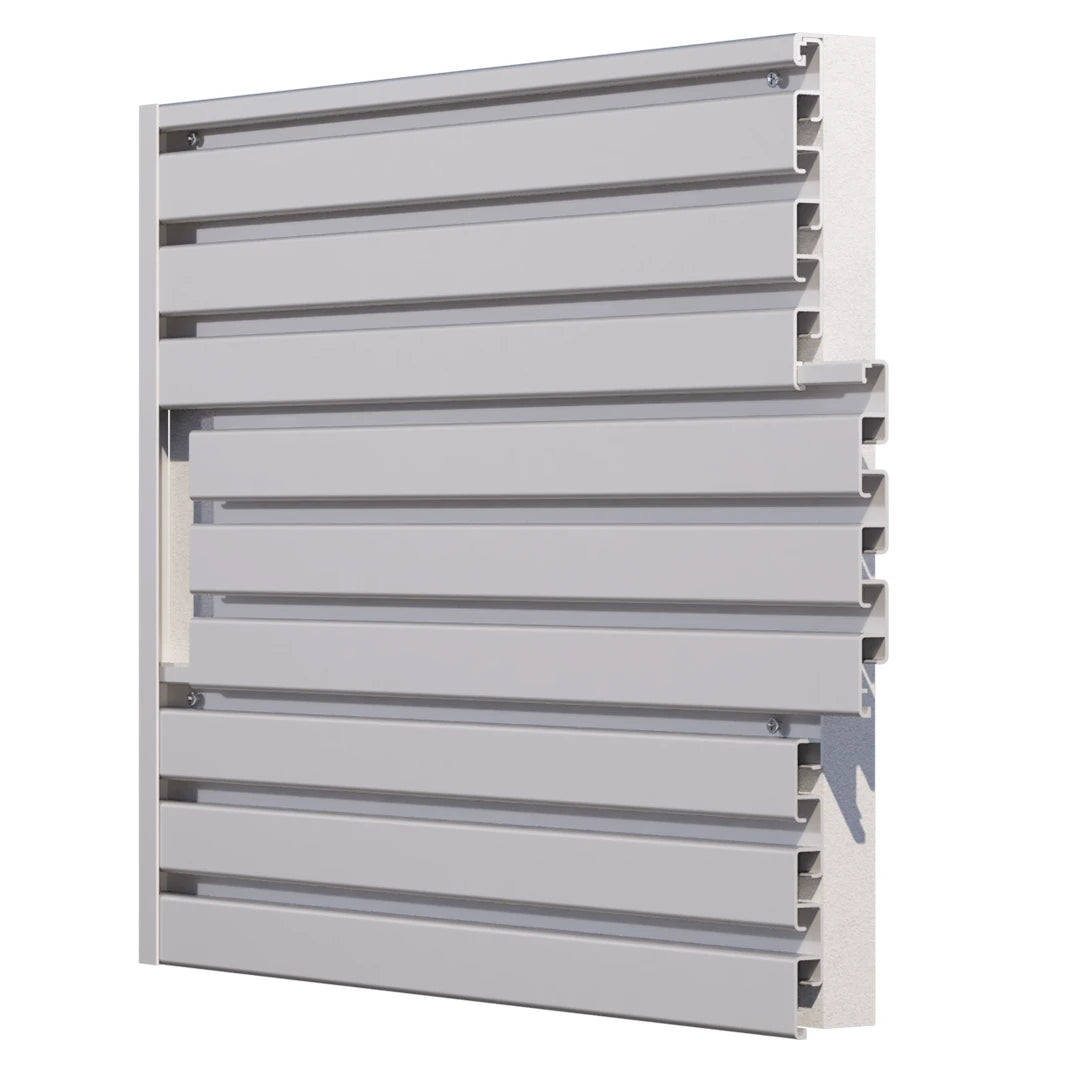 Aluminum Interlocking Slatwall Panel – 6063-T5 - View 2