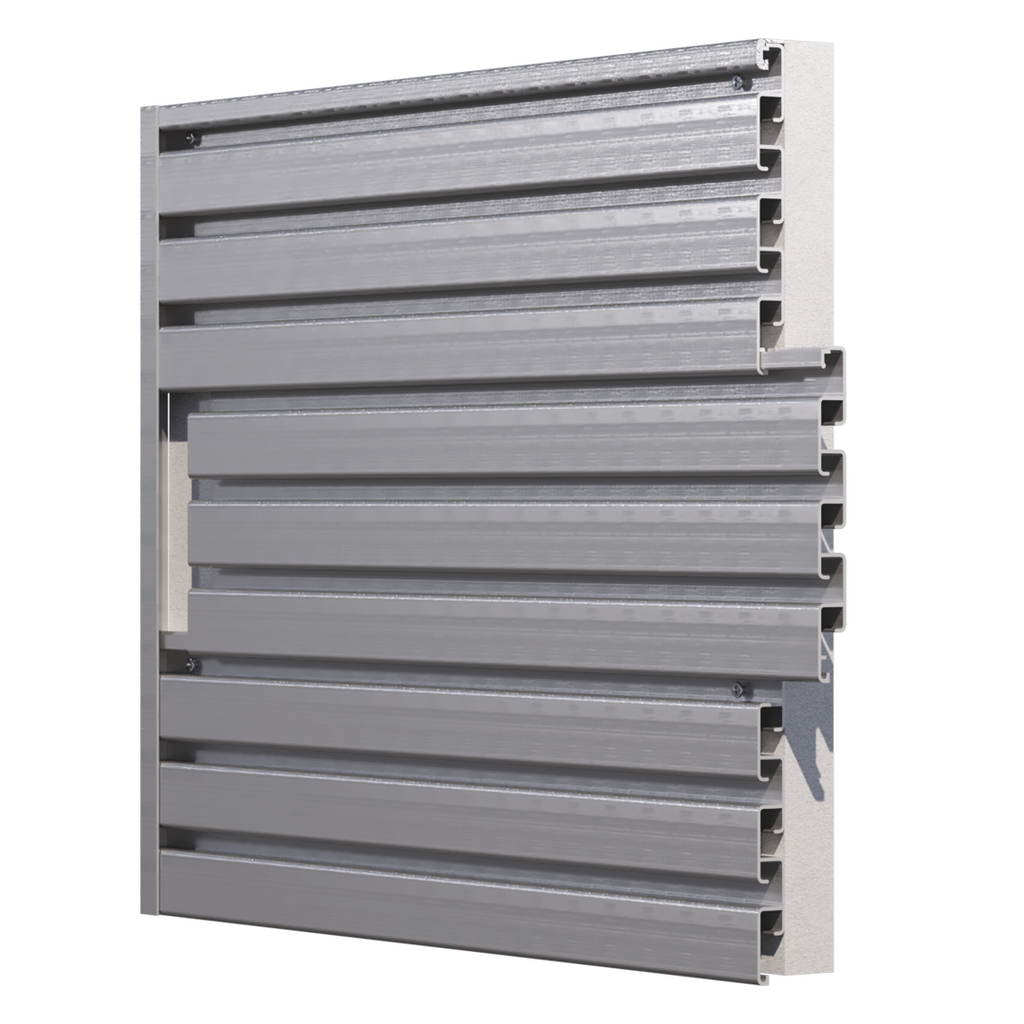 Aluminum Interlocking Slatwall Panel – 6063-T5 - View 1