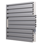 Aluminum Interlocking Slatwall Panel – 6063-T5 - View 1