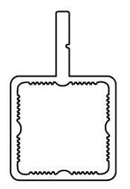 Press Fit Tube – Single Flange Center – Fits 1" Tube – Fits 1/4" Panel – 5/8" Leg – 6063-T5 - View 3