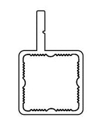 Press Fit Tube – Single Flange Offset – Fits 1" Tube – Fits 1/4" Panel – 5/8" Leg – 6063-T5 - View 3