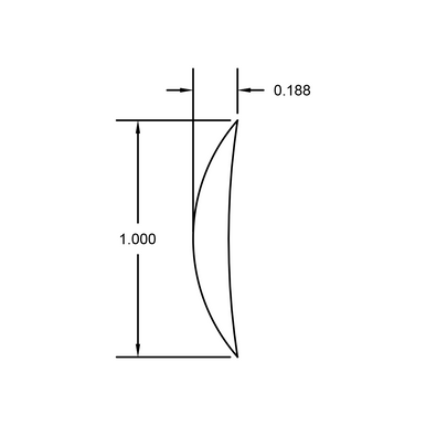 Aluminum Rounded Edge Trim – Covers 1" – 3/4" Radius – 6063-T5 - View 2