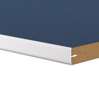 Aluminum Push-In Edge Trim – Smooth – Covers 1-1/4" – 6063-T5 - View 1