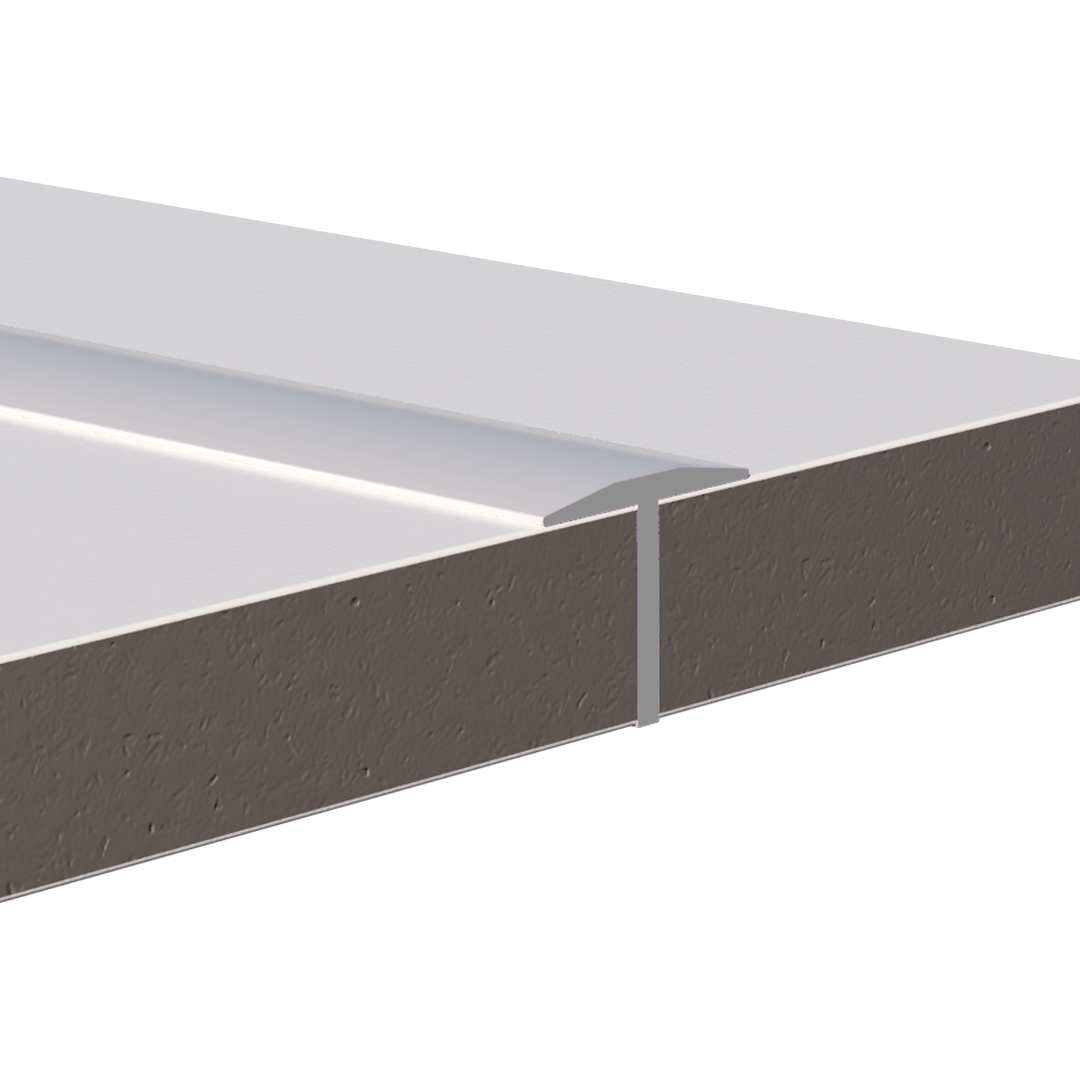 Aluminum T-Molding Edge Trim – Covers 1" – 6063-T5 - View 1
